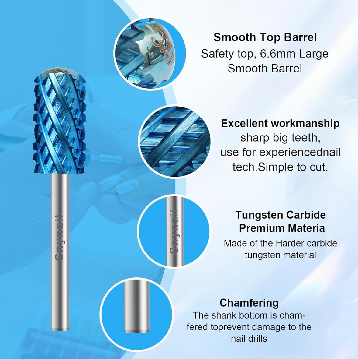 Broca Safety Nail Carbide 4xc bit