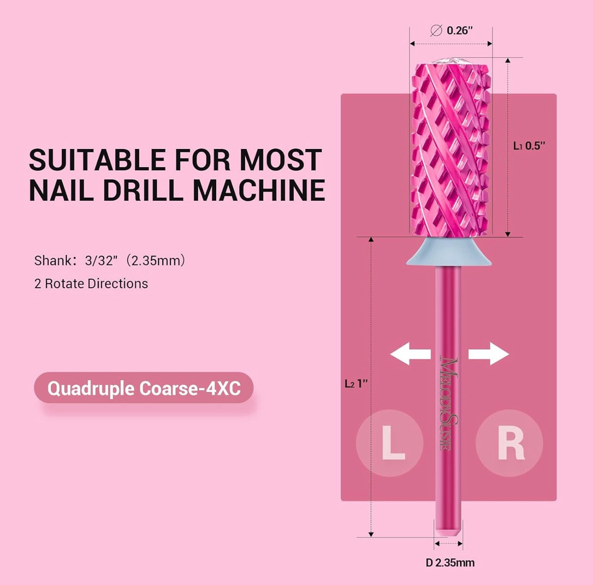 Broca Carbide Nail Bit 4xc