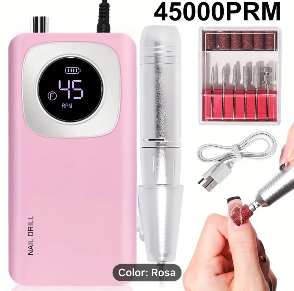 Nail Drill Rechargeable