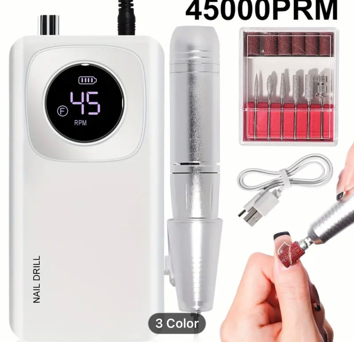 Nail Drill Rechargeable