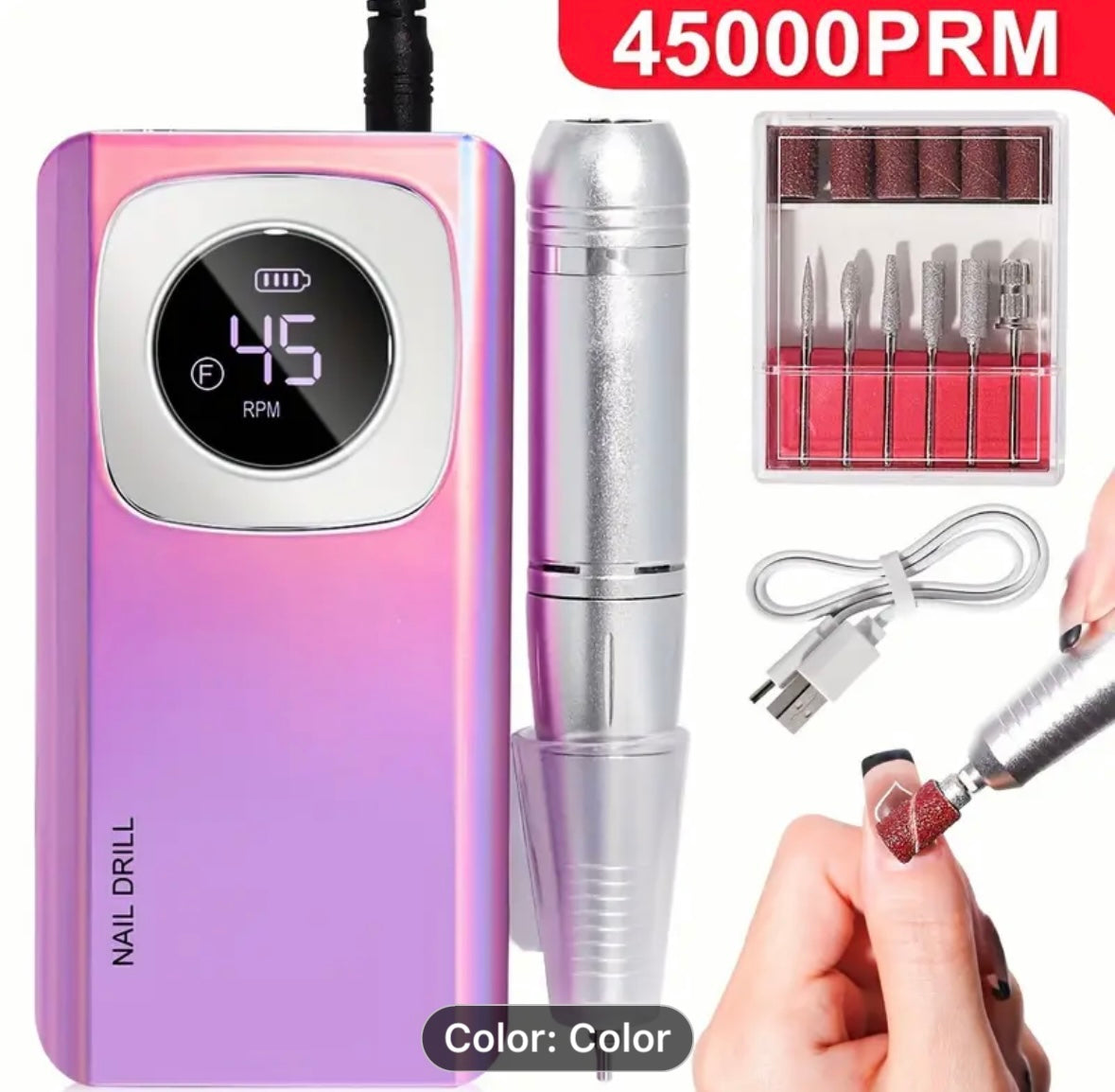 Nail Drill Rechargeable