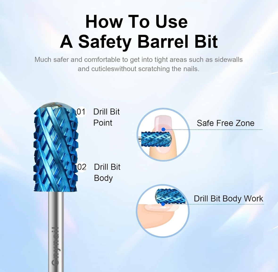 Broca Safety Nail Carbide 4xc bit