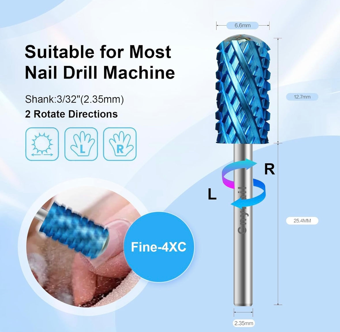 Broca Safety Nail Carbide 4xc bit