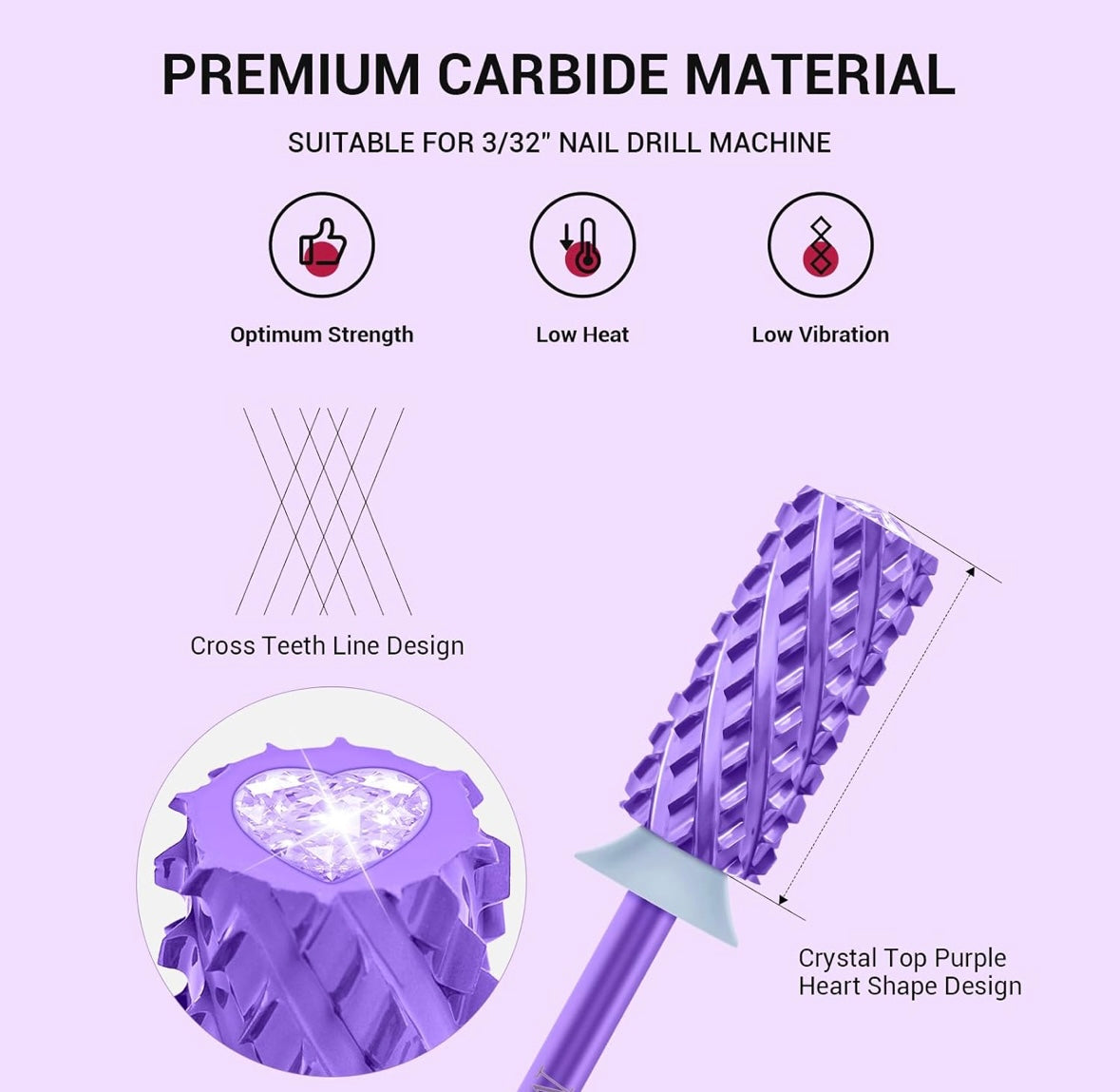 Broca Carbide Nail bit 4XC
